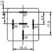 Standard  SPDT 5 Pin Changeover Relay 12V DC With Copper Wire 1H0-959-142 330-959-142 6