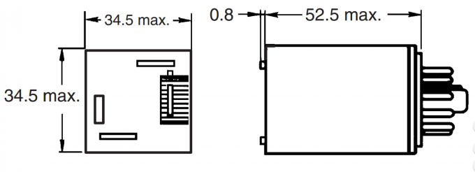 MK3P-I Electromagnetic Relay With LED Indicator 220VAC Panel Accessories 0