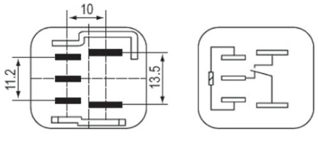 90987-04002 5 Pins 12v Multipurpose Relay For Toyota Lexus 0