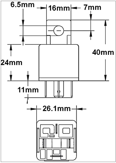Universal Hella Waterproof  40Amp 5Pin Relay 12VDC Bracket 4RD003520091 2