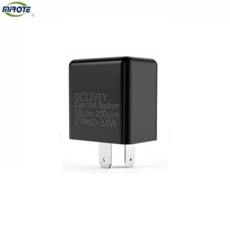 Relé intermitente LED de motocicleta ajustable con velocidad de 2 pines y cubierta ABS